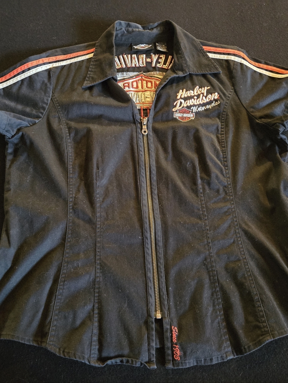 Womans Harley-Davidson Black Garage Shirt XL